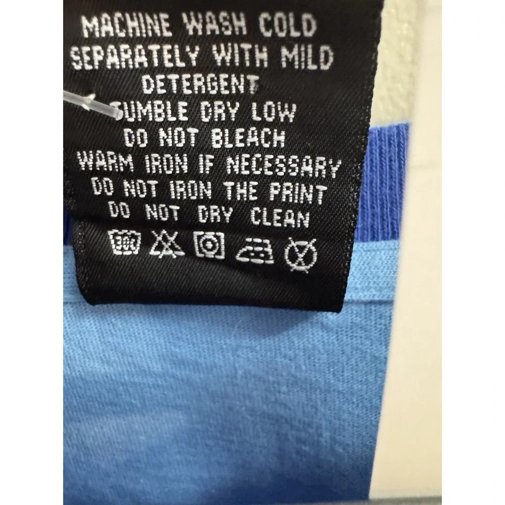 NWT Vintage Y2K Ralph Lauren Polo Jeans Co Logo V-neck T-shirt Size XL Blue